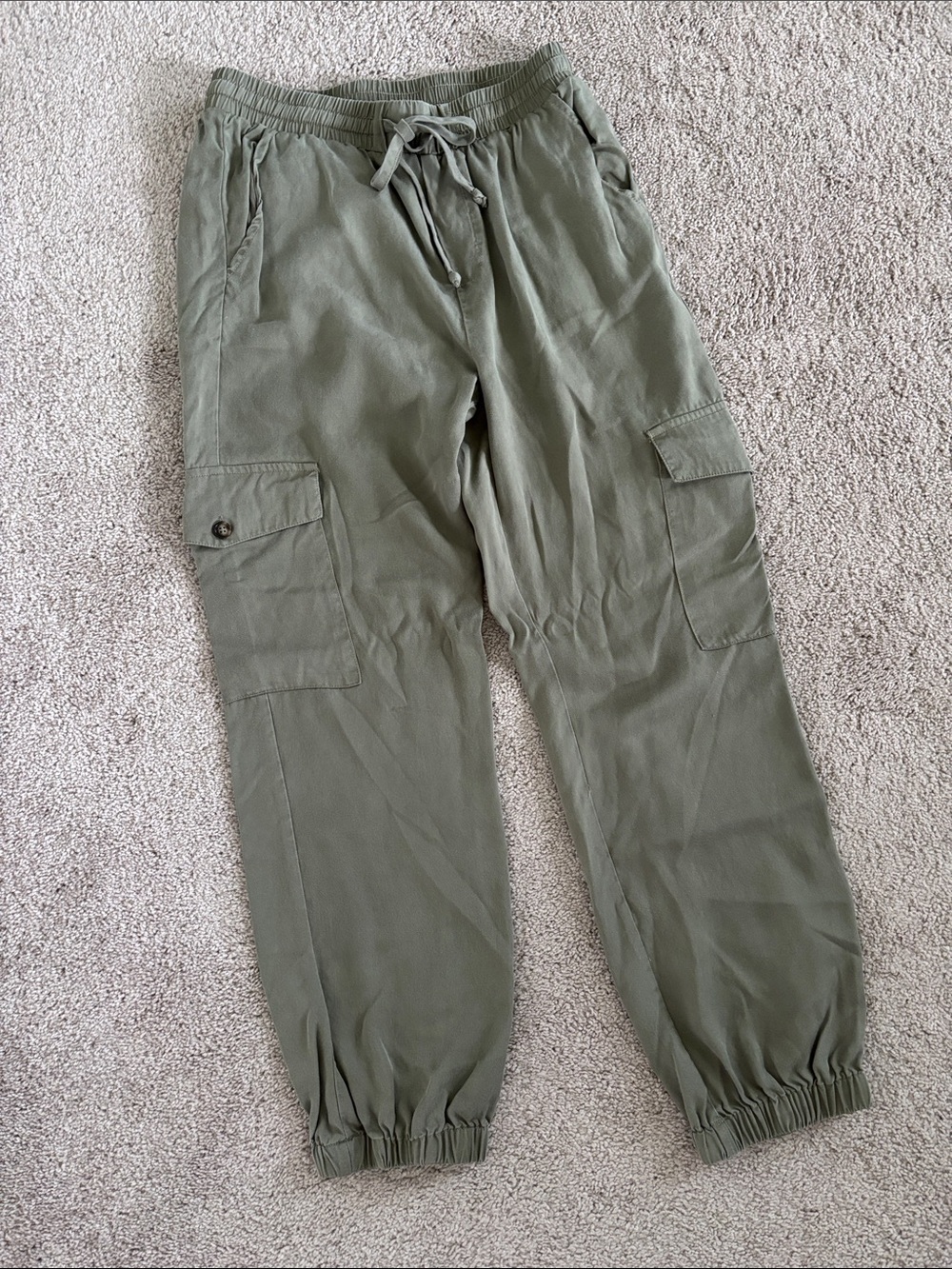 Blue Rain Olive Cargo Jogger Pants